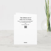 Die Hexenfreunde sind zu Halloween-Karten Karte (Rückseite)