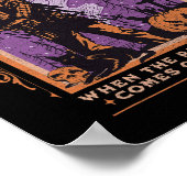 Die Hexenhunde Paranormal-Spookie Halloween Zomb Poster (Ecke)