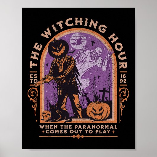 Die Hexenhunde Paranormal-Spookie Halloween Zomb Poster (Vorne)