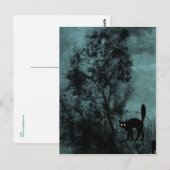 Die Hexenkatze Postkarte (Vorne/Hinten)