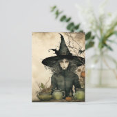 Die Hexenpostkarte Postkarte (Stehend Vorderseite)