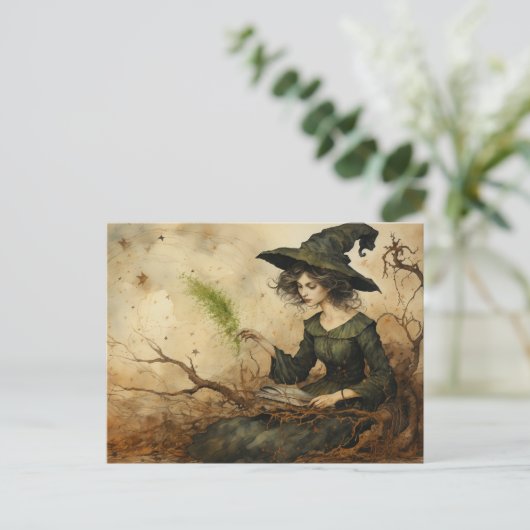 Die Hexenpostkarte Postkarte (Stehend Vorderseite)