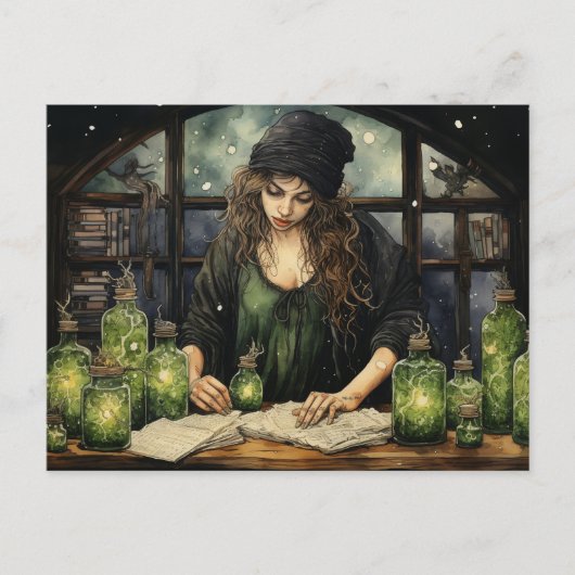 Die Hexenpostkarte Postkarte (Vorderseite)