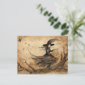 Die Hexenpostkarte Postkarte (Stehend Vorderseite)