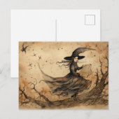 Die Hexenpostkarte Postkarte (Vorne/Hinten)