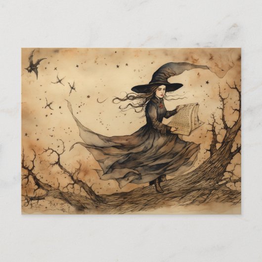 Die Hexenpostkarte Postkarte (Vorderseite)