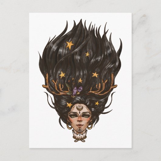 Die Hexenpostkarte Postkarte (Vorderseite)