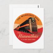 Die Hiawathas Milwaukee Road Postkarte (Vorne/Hinten)