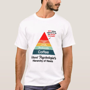 Die Hierarchie der Bedürfnisse in der Schulpsychol T-Shirt