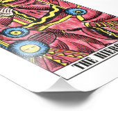 Die Hierophant-Tarot-Karte Fotodruck (Ecke)