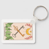 Die Hierophon Dur Arcana-Tarot-Karte Schlüsselanhänger (Vorderseite)