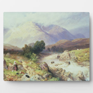 Die Highlands, in der Nähe der Raute (w/c auf Papi Fotoplatte