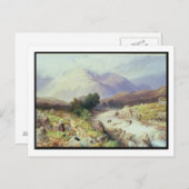 Die Highlands, in der Nähe der Raute (w/c auf Papi Postkarte (Vorne/Hinten)