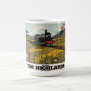 Die Highlands von Schottland-Reiseposter Kaffeetasse