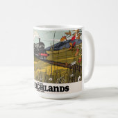 Die Highlands von Schottland-Reiseposter Kaffeetasse (VorderseiteRechts)