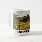 Die Highlands von Schottland-Reiseposter Kaffeetasse (Vorderseite Links)