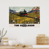 Die Highlands von Schottland Reiseposter Poster (Küche)