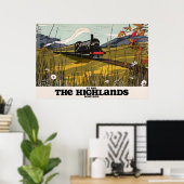 Die Highlands von Schottland Reiseposter Poster (Heimbüro)