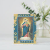 Die Hilfe der Frau mit dem Baby Jesus Postca Postkarte (Stehend Vorderseite)