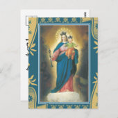 Die Hilfe der Frau mit dem Jesuskind Postkarte (Vorne/Hinten)