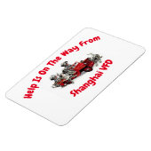 Die Hilfe ist auf dem Weg zu einem flexiblen Magne Magnet (Linke Seite)