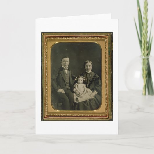 Die Hiller Familie, c.1850 (Daguerreotype) Karte (Vorderseite)