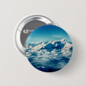 Die Himalaya-Berge in Wolken Blauer Himmel Button (Vorne & Hinten)