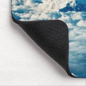Die Himalaya-Berge in Wolken Blauer Himmel Mousepad (Ecke)