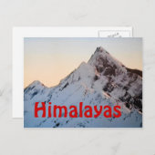 Die Himalaya-Everest-Postkarte Postkarte (Vorne/Hinten)
