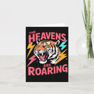 Die Himmel Brüllen Psalm 19_1 Tiger Christian Karte