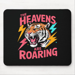 Die Himmel Brüllen Psalm 19_1 Tiger Christian Mousepad