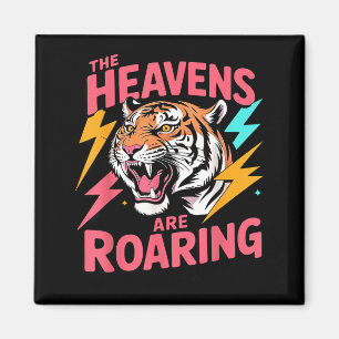 Die Himmel Brüllen Psalm 19_1 Tiger Christlich Magnet