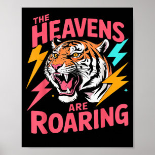 Die Himmel Brüllen Psalm 19_1 Tiger Christlich Poster