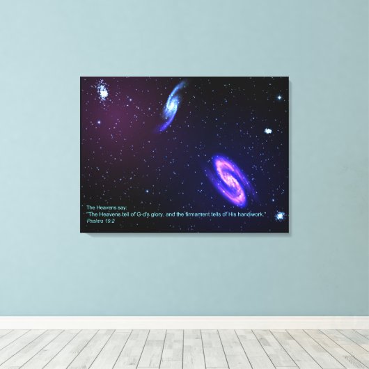 Die Himmel Leinwanddruck (Insitu (Holzboden))