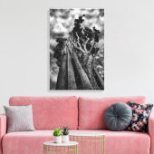 Die Himmel nennen, Schwarz und Weiß, schöne Kunst Leinwanddruck (Insitu (Wohnzimmer))