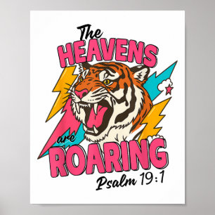 Die Himmel reißen Psalm 19 1 Bibelverse Boh Poster