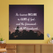 Die Himmel verkünden die Herrlichkeit Gottes Leinwanddruck (Insitu (Wohnzimmer))