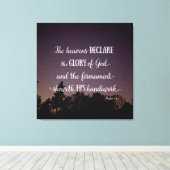 Die Himmel verkünden die Herrlichkeit Gottes Leinwanddruck (Insitu (Holzboden))