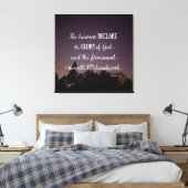 Die Himmel verkünden die Herrlichkeit Gottes Leinwanddruck (Insitu (Schlafzimmer))