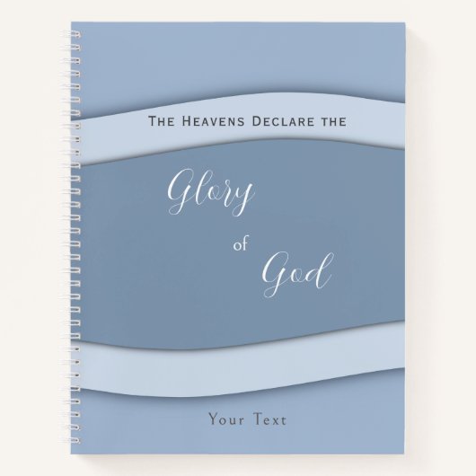 Die Himmel verkünden die Herrlichkeit Gottes Notizblock (Vorderseite)