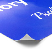 Die Himmel verkünden die Herrlichkeit Gottes Poster (Ecke)