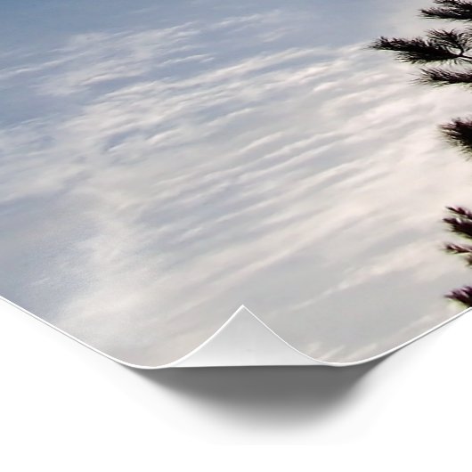 Die Himmel verkünden die Herrlichkeit Gottes Psalm Poster (Ecke)