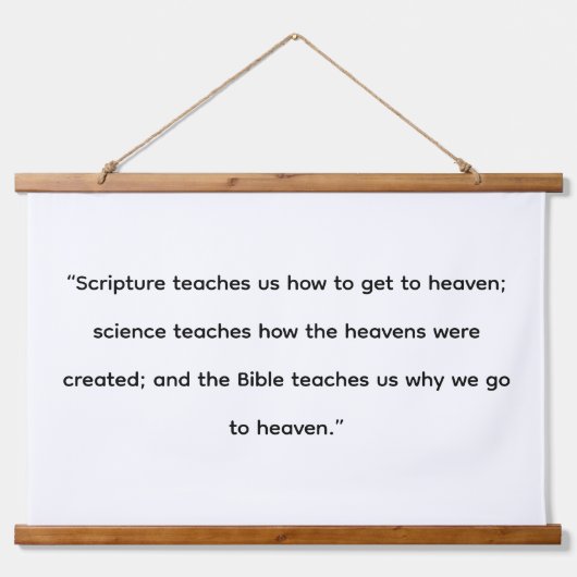 Die Himmel Wandteppich Mit Holzrahmen (Vorne)