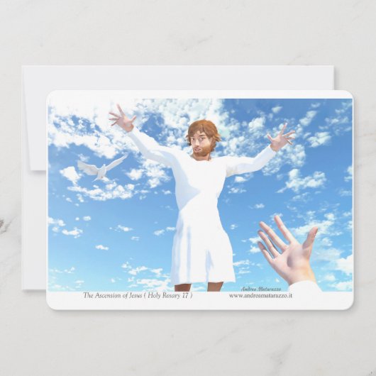 Die Himmelfahrt Jesu Einladung (Vorderseite)