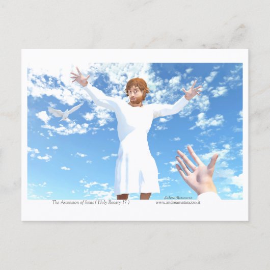 Die Himmelfahrt Jesu Postkarte (Vorderseite)