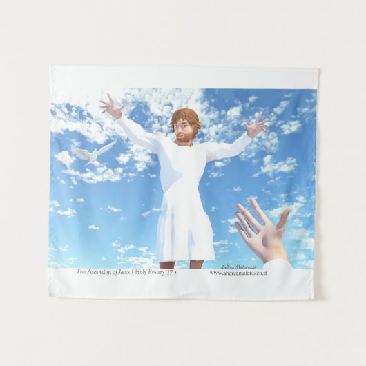 Die Himmelfahrt Jesu Wandteppich (Vorderseite (Horizontal))