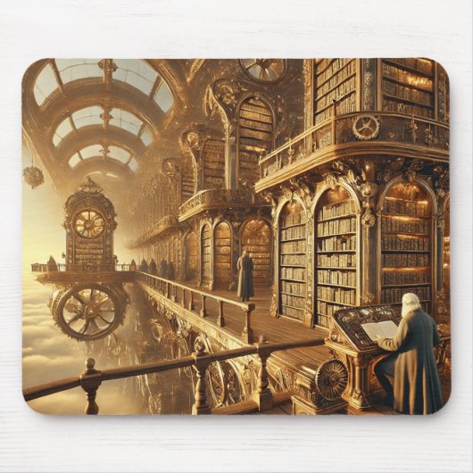 Die Himmelsbibliothek Mousepad (Vorne)