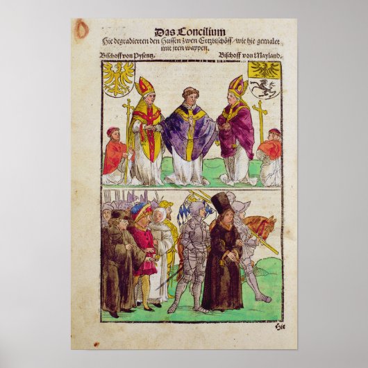 Die Hinrichtung von Jan Hus Poster (Vorne)