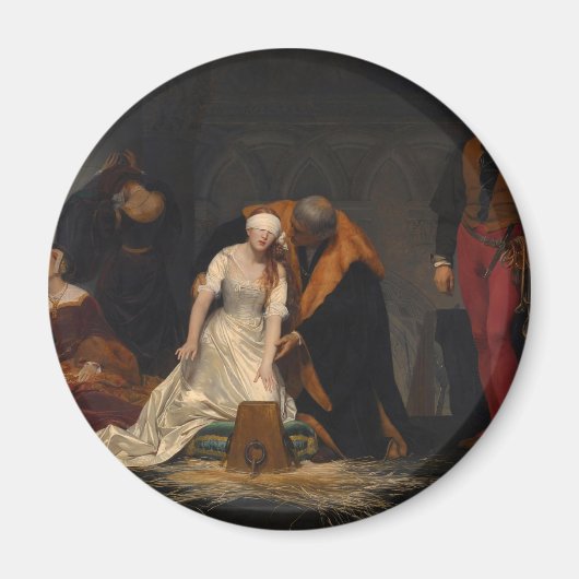Die Hinrichtung von Lady Jane Gray Magnet (Vorne)