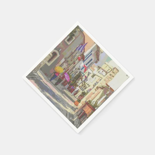 Die Hinterstraßen der zyprischen künstlerischen De Serviette (Ecke)